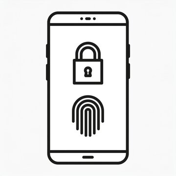 Multi factor authentication 2FA mobile icon