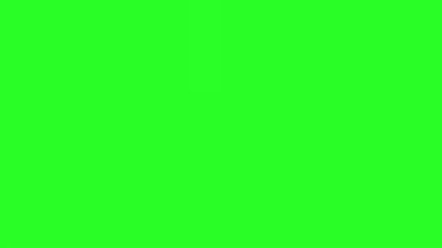 ACCEPTED Red Distressed Circular Rubber Stamp with Stars, Isolated on Green Screen chroma key, grungy mark, weathered seal for post-production.