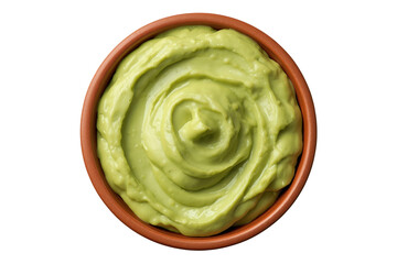 Fototapeta premium Creamy Green Avocado Dip Bowl