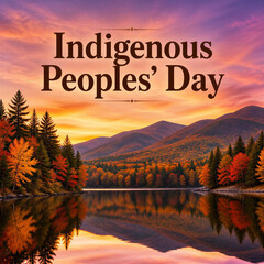 Indigenous Peoples Day Autumn Mountain Landscape