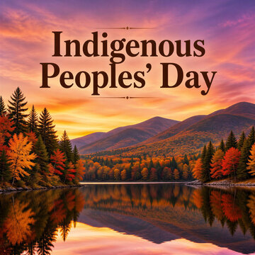 Indigenous Peoples Day Autumn Mountain Landscape