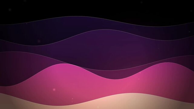 Abstract motion background with flowing purple and pink organic wave layers