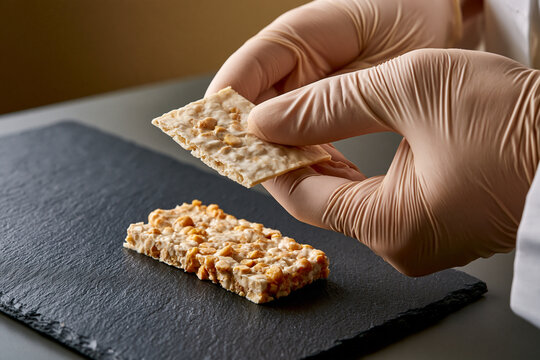 Technologist Testing Lupin Tempeh