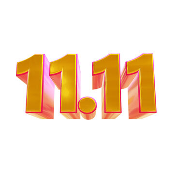 11.11 Sale 3D Number