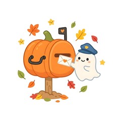 Fototapeta premium Halloween Cute Character Clipart