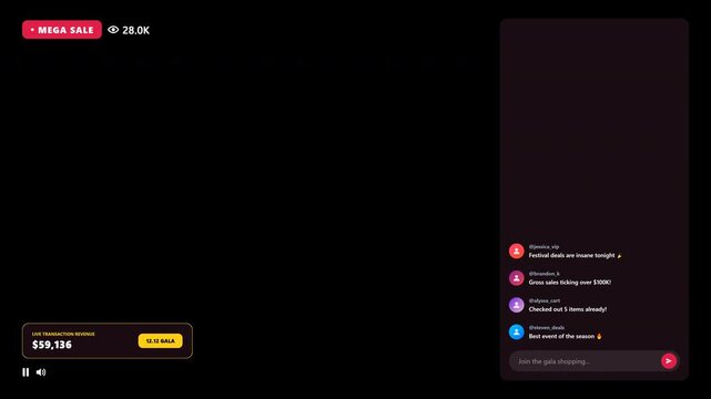 A high quality 4k animation of golden floating particles for mega sale gala events on a transparent background for professional video