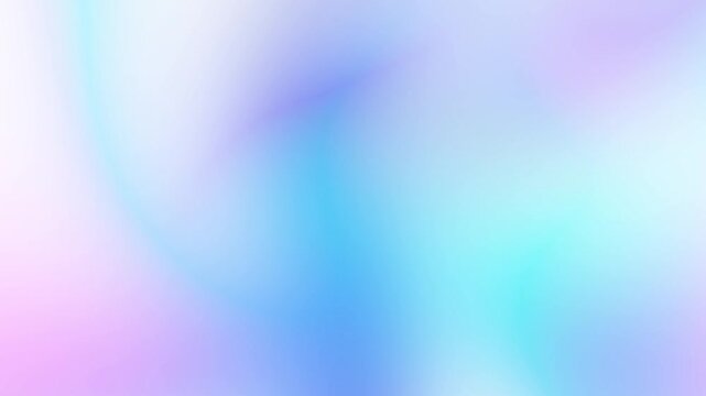 Soft aesthetic pastel blue cyan and lavender gradient motion loop featuring smooth glowing fluid light blur Perfect for modern presentation backgrounds and intros