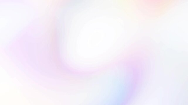 Soft clean white pastel pink and lavender gradient background loop with subtle glowing liquid light reflections Perfect for aesthetic presentation backgrounds and intros