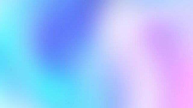 Soft aesthetic pastel blue cyan and lavender gradient motion loop featuring smooth glowing fluid light blur Perfect for modern presentation backgrounds and intros