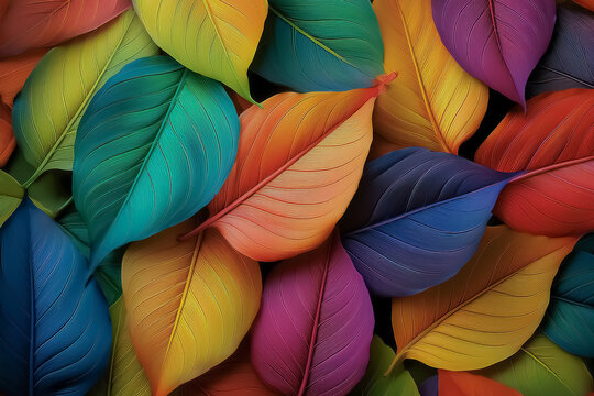 Bunte Bl&auml;tter im Herbst