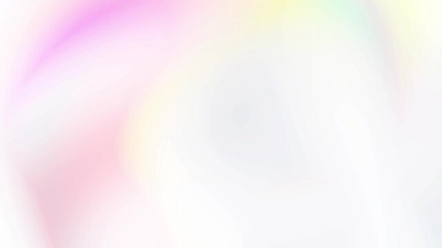 Soft aesthetic holographic pastel pink orange and white gradient motion loop featuring smooth glowing fluid light blur Perfect for modern presentation backgrounds and intros