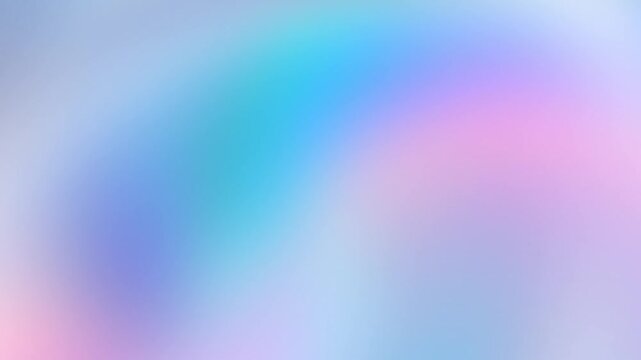 Soft aesthetic pastel blue cyan and lavender gradient motion loop featuring smooth glowing fluid light blur Perfect for modern presentation backgrounds and intros