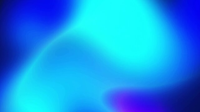 Vibrant electric cyan and bright royal blue gradient motion loop with gentle fluid light textures Perfect for modern presentation overlays and video backgrounds