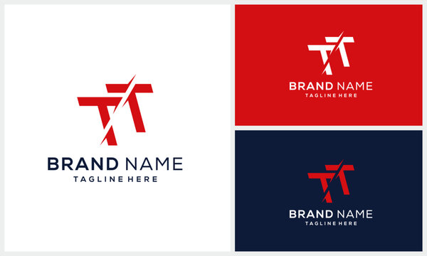 initial TT abstract alphabet design logo, symbol icon minimalist