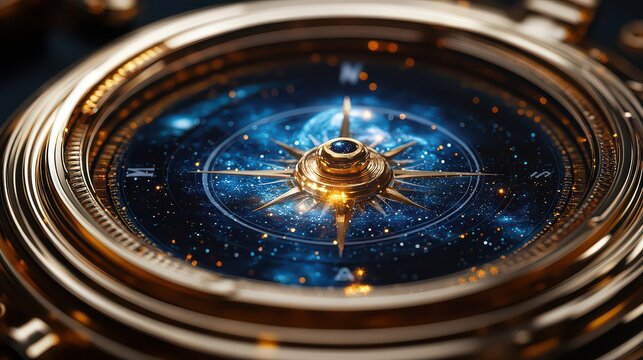 Celestial Compass Guiding Star