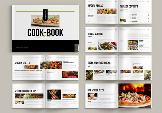 Cookbook Landscape Template Design