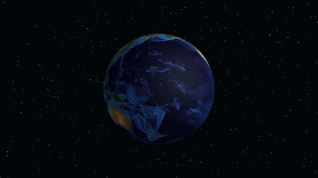 Earth Zoom Animation Focusing on Tarsus Turkey from Outer Space