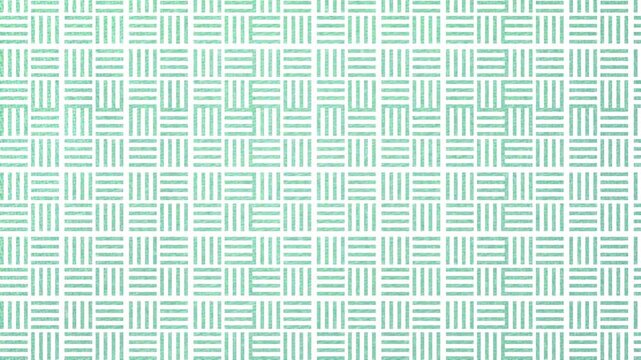 Fresh Green Geometric Woven Pattern Animated Background