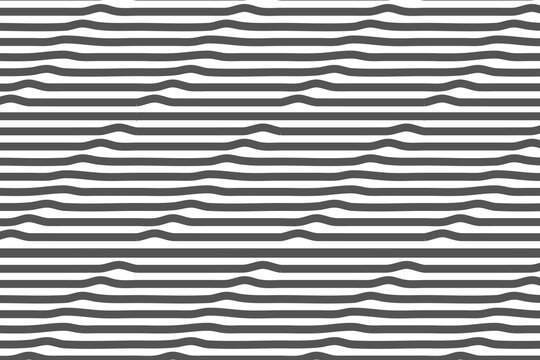 Grey and white minimalist horizontal wavy striped seamless pattern for modern abstract backgrounds