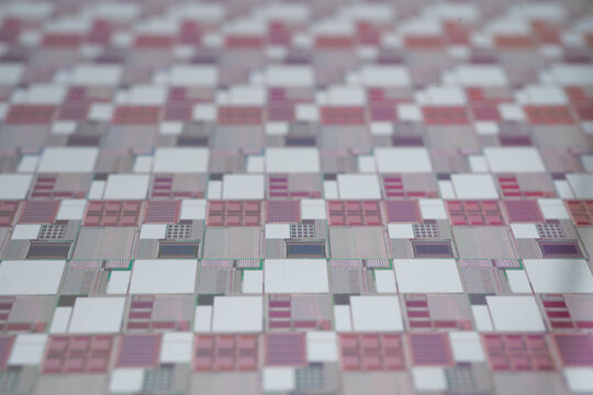 Silicon wafer for manufacturing semiconductor of integrated circuit.