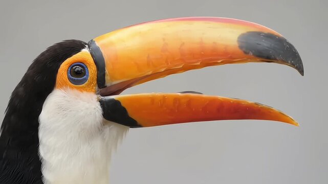 Close-Up of Toco Toucan Opening Bill