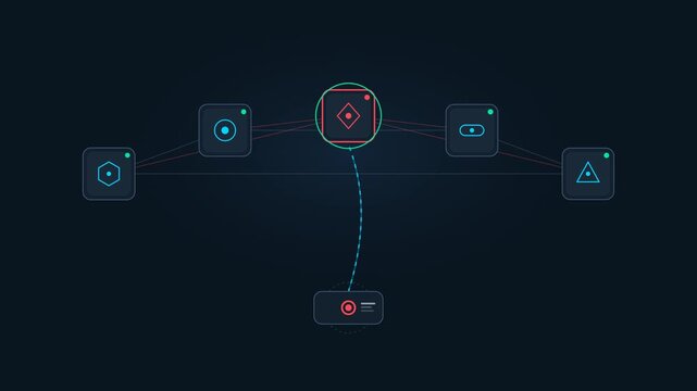 Self-Healing Mesh Network Animation, AIOps Anomaly Detection, Auto-Remediation UI