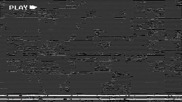 vhs tape playing&nbsp; Retro VHS play overlay  VCR play  Videotape Noise Damage Old. Analog film  Seamless loop 4K Video Background Overlay