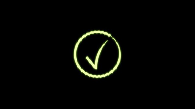 Red x cross mark icon animation turning into green circle tick mark 4k, status transformation motion graphic, reject to approved overlay black background