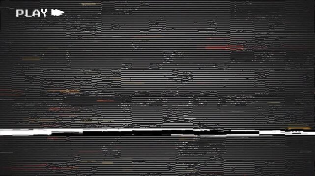 VHS defects  Authentic retro vhs  Vhs play horizontal static lines and Minimal dark film texture with subtle  slight noise at the top and bottom for video editing 4k video
