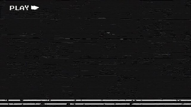 Vhs overlay  play vhs&nbsp; retro glitch VHS effect transition Old film grain with dust  CRT and scan line seamless vintage overlay for retro video effect 4k video