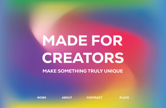 Vibrant gradient background, featuring soft color, transitions and subtle, light effects, digital projects