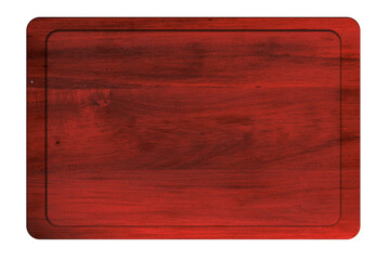 Blank red wooden board for Christmas greetings and designs. © vovan