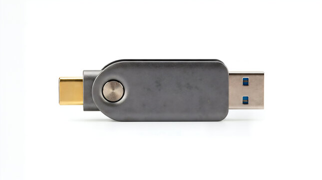 Dual usb flash drive with usb type a and type c connectors usb connector usb