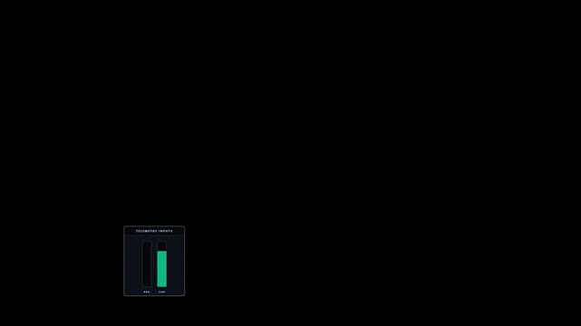 Isolated broadcast-quality dynamic throttle (gas) and brake pedal telemetry HUD. Realistic physics-based time simulation perfect for 60 FPS headless rendering. Modular overlay for sim racing pedal cam