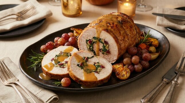 Sliced Roasted Turkey Breast Rou