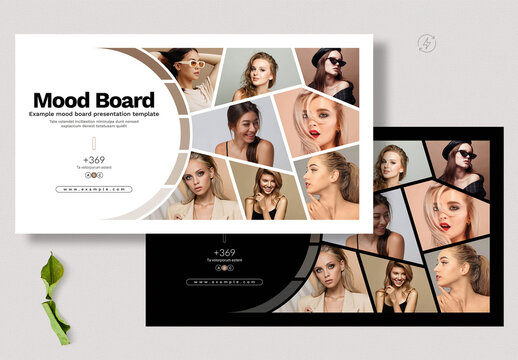 Fashion Beauty Mood Board Presentation Template