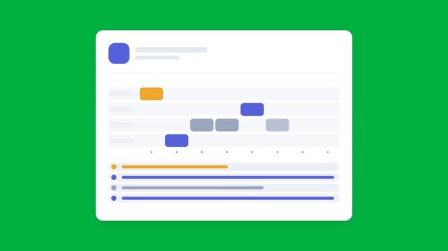 Animated Placeholder Card with Loading Progress Bars