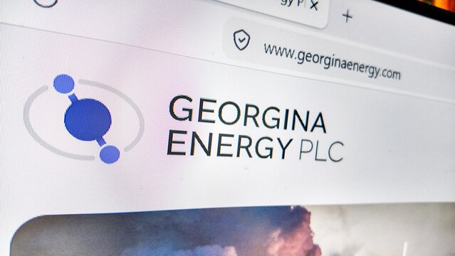 a computer screen with georgina energy  website displayed.