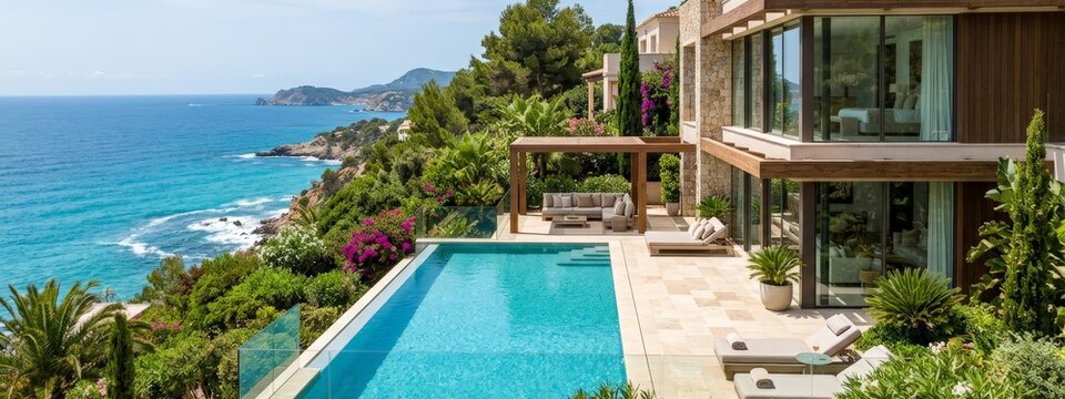 Luxury Villa with Infinity Pool Overlooking the Ocean