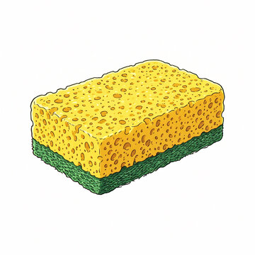 Heavy Duty Dish Sponge Kitchen Cleaning Tool