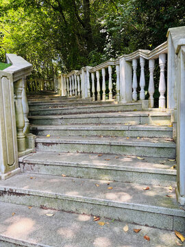 Marble staircase leading down, Matsesta Sochi.