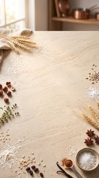 Baker's kitchen table