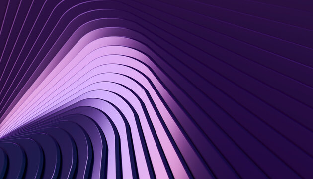 Abstract purple curved lines forming flowing digital art pattern
