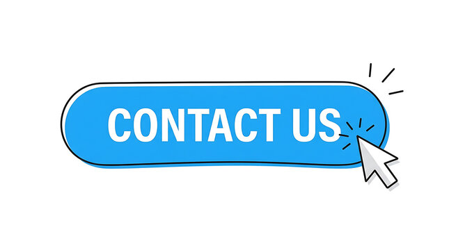 Contact Us Button with Cursor Clicking on it for Engagement and Information