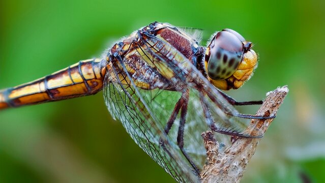 dragonfly on a leaf