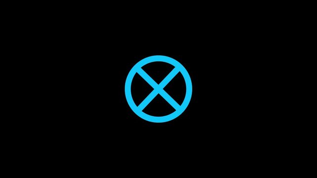 cross mark animation white background, Wrong icon 4k Motion graphic, Red X letter, crossed lines, denial concept, incorrect cross symbol, red cross mark animation 4k.