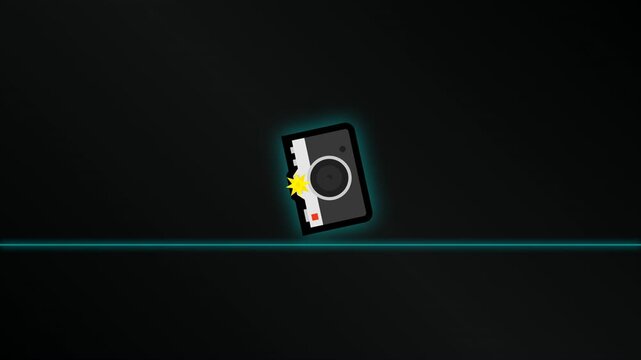 illustration video of DSLR camera technology