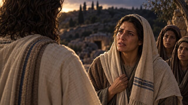 Martha said to Jesus, "Lord, if You had been here, my brother would not have died..."
Jesus said to her, "Your brother will rise again."
John, Chapter 11