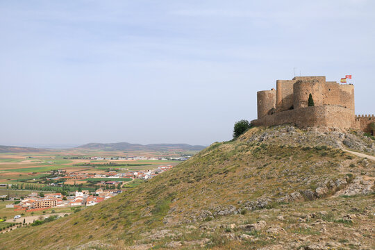The Muela Castle in Calderico Hill in Consuegra town, Castilla La Mancha