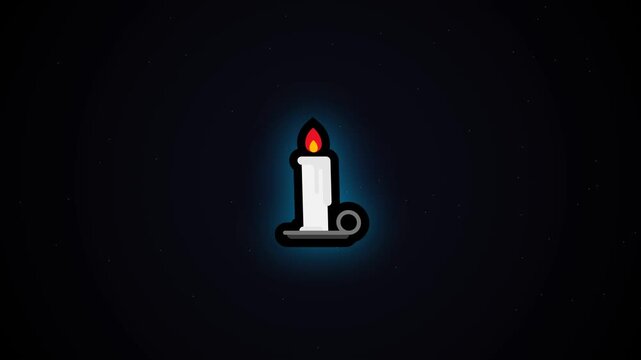 candle illustration video